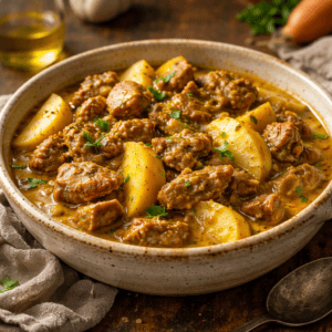 Sauté de porc au curry angevin - Les épices curieuses