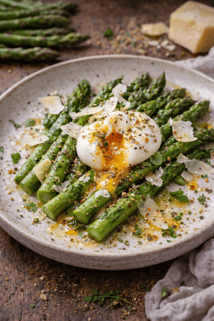 Salade tiède d'asperges vertes - Les épices curieuses