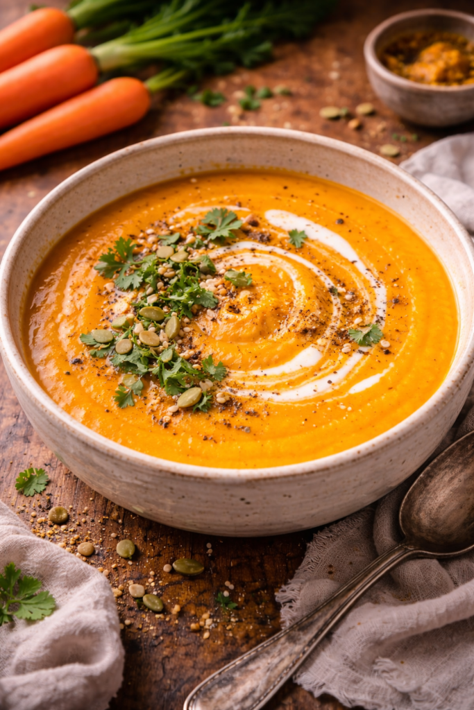 Velouté de carottes nouvelles - Les épices curieuses