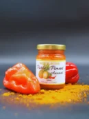 Purée de piment ananas Maison Boyer avec piments frais, fabriquée en France. Parfait pour ajouter du piquant exotique.