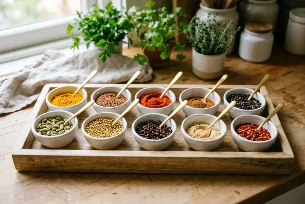 Assortiment des 10 épices incontournables