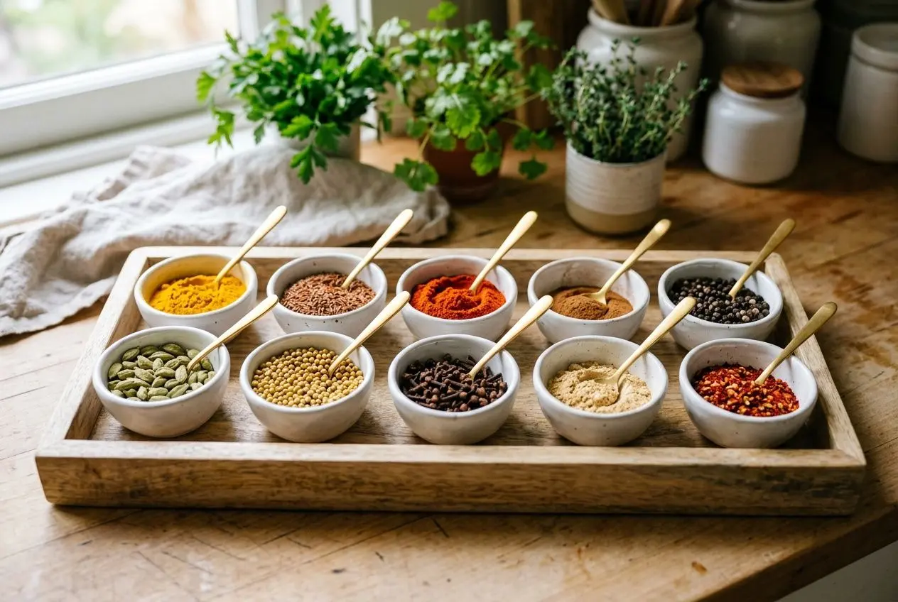 Assortiment des 10 épices incontournables