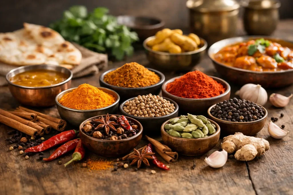 Épices pour cuisine indienne maison