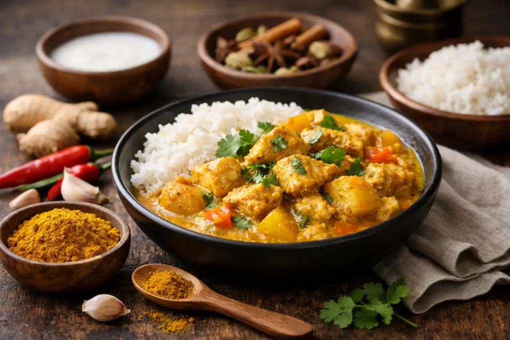 Recette simple avec curry maison facile