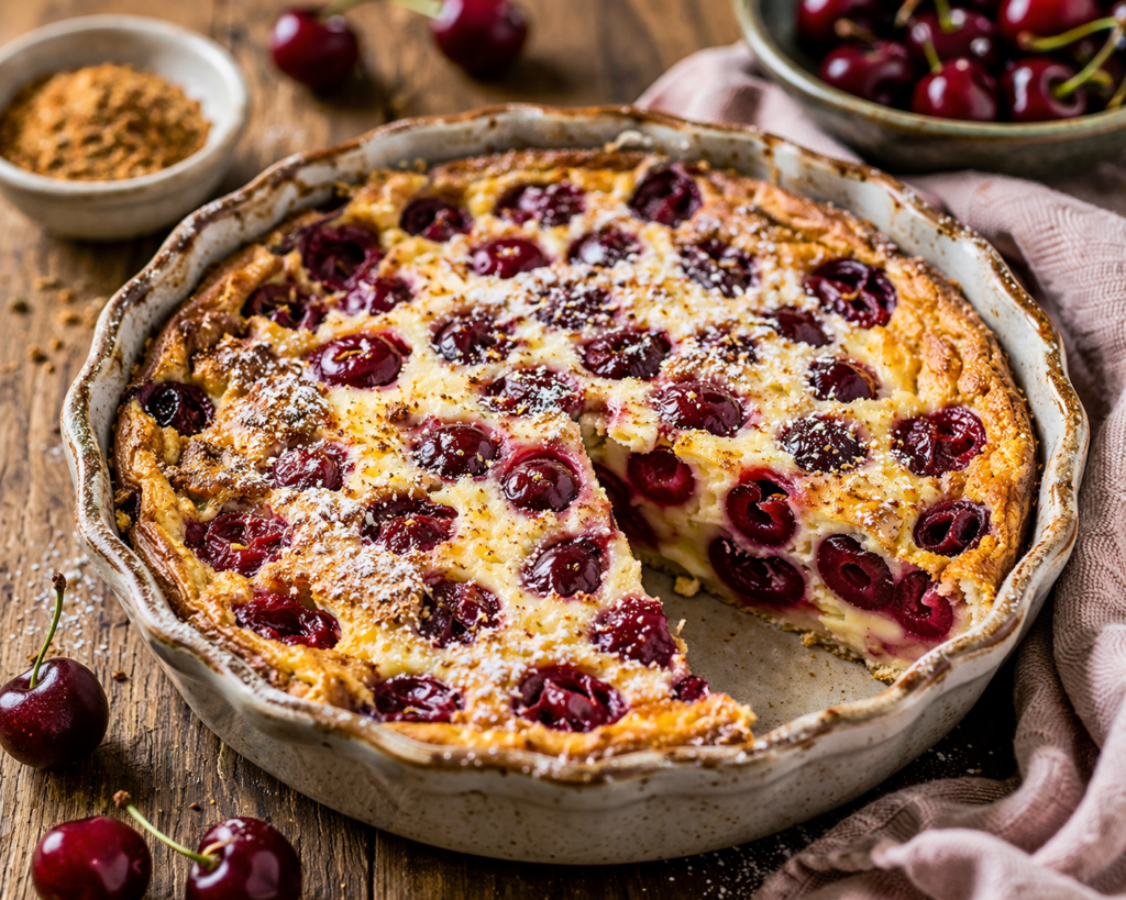 Clafoutis aux cerises moelleux - Les épices curieuses