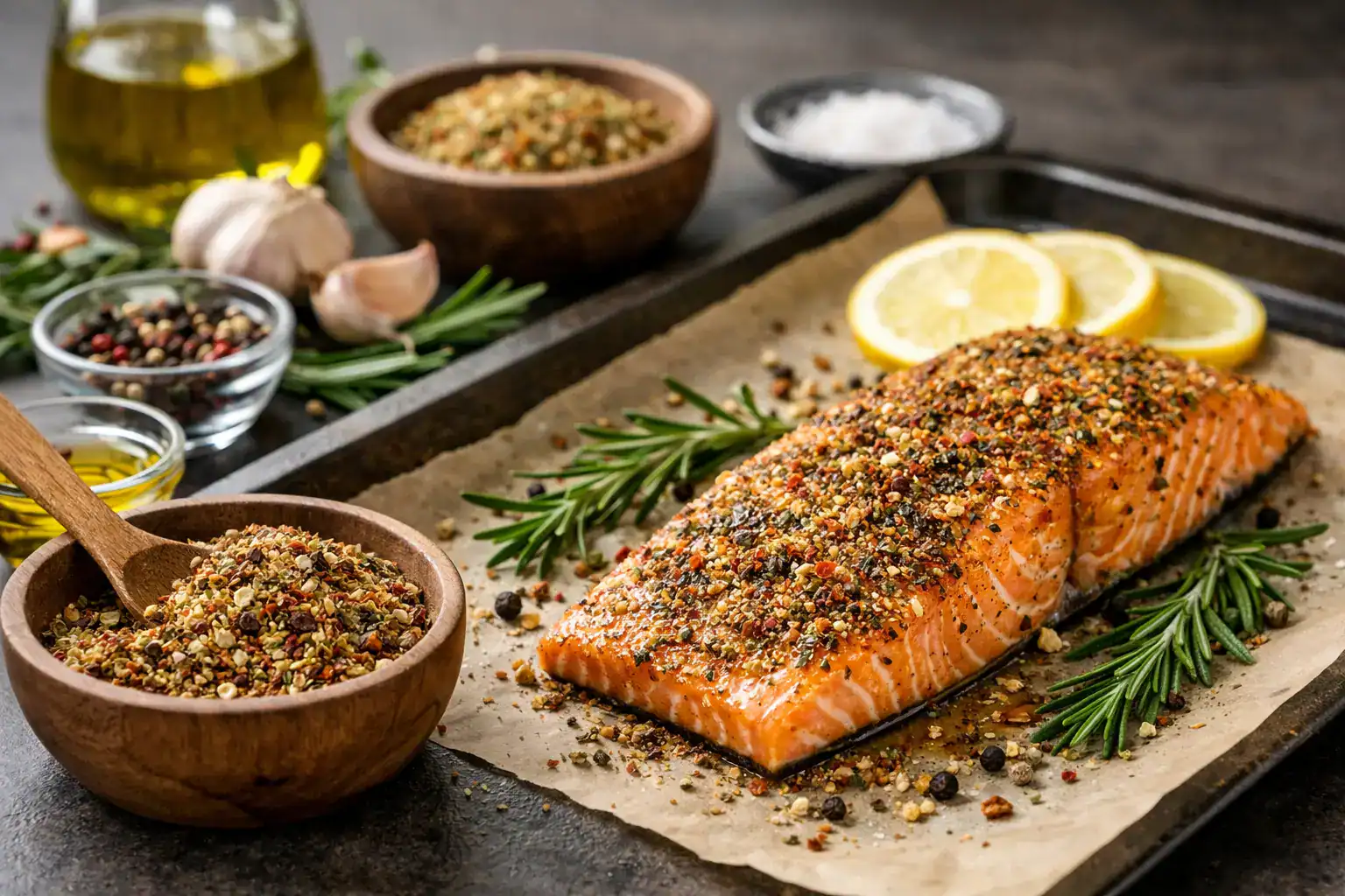 Mélange pour saumon au four: bien le choisir