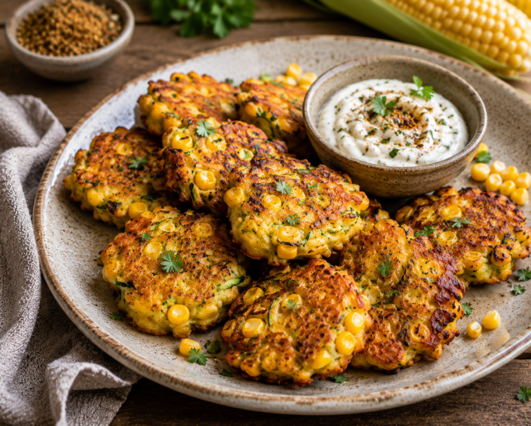 Beignets de maïs et courgette - Les épices curieuses
