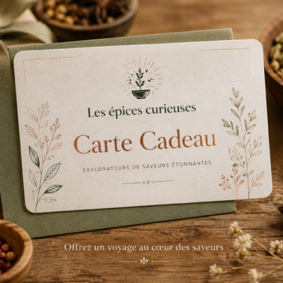 Carte Cadeaux Les épices curieuses