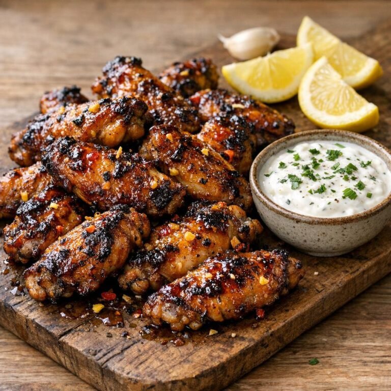 Ailes de poulet grillées miel-citron à la Sauce Piquante Danger avec Sauce Piquante Danger (force 10/10) ultra forte