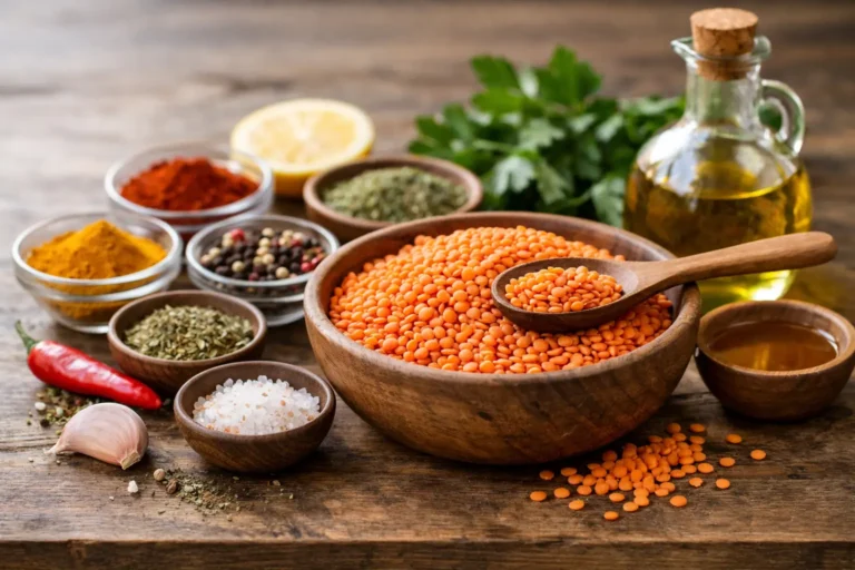 Comment assaisonner des lentilles corail