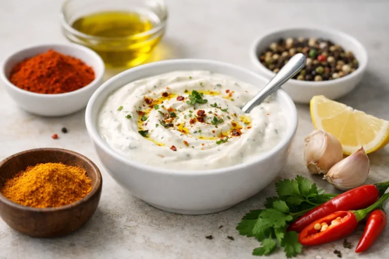 Comment épicer une sauce yaourt sans la masquer
