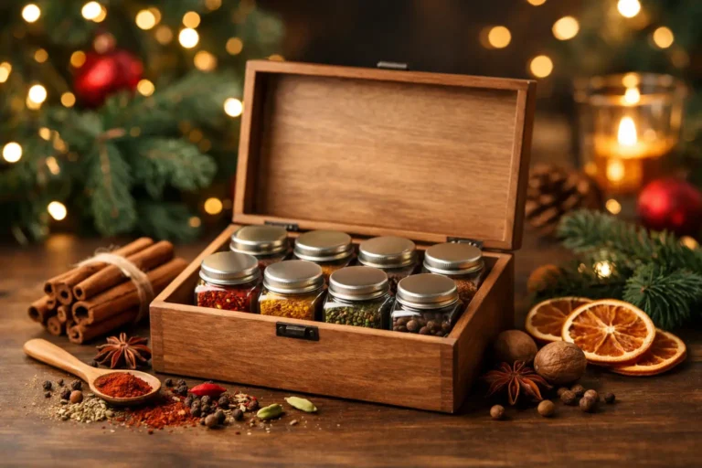 Exemple coffret épices pour Noël réussi