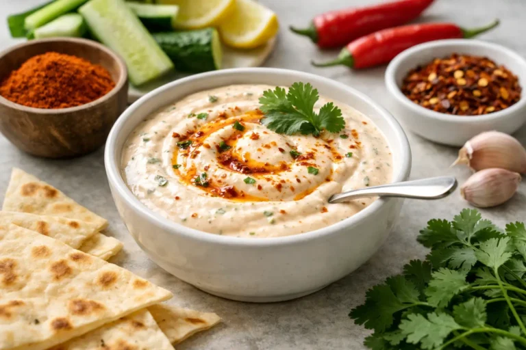 Exemple de recette de sauce yaourt épicée facile
