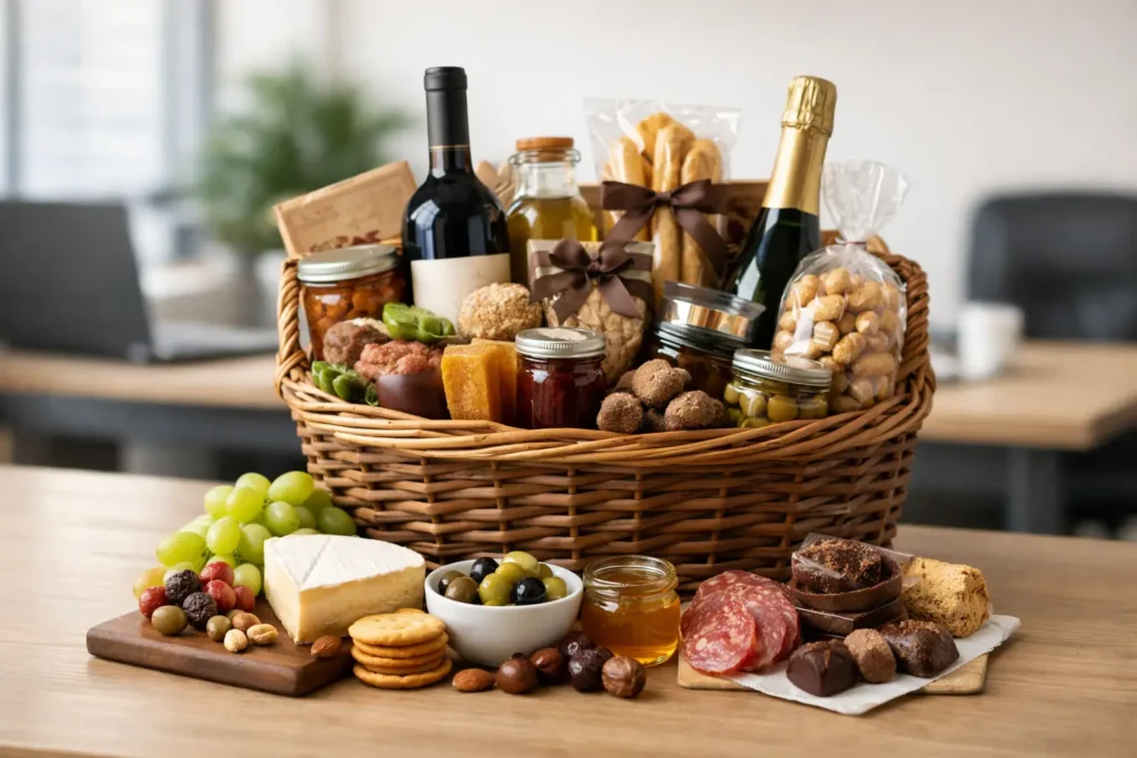 Exemple panier gourmand entreprise réussi