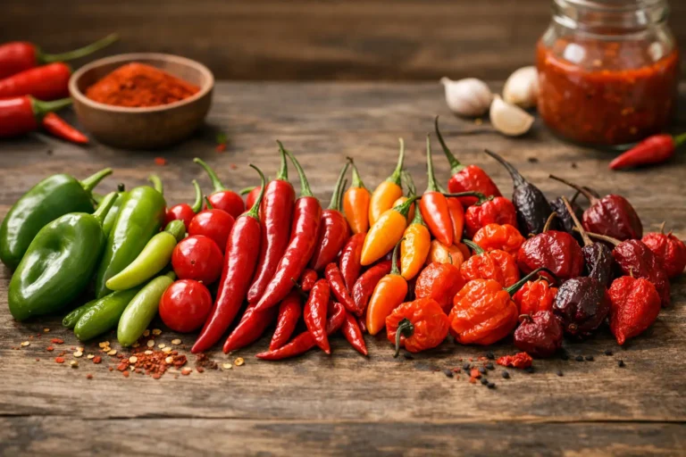 Guide des piments par intensité