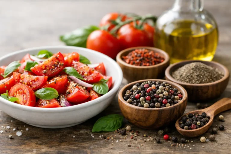 Meilleurs poivres pour salade tomate