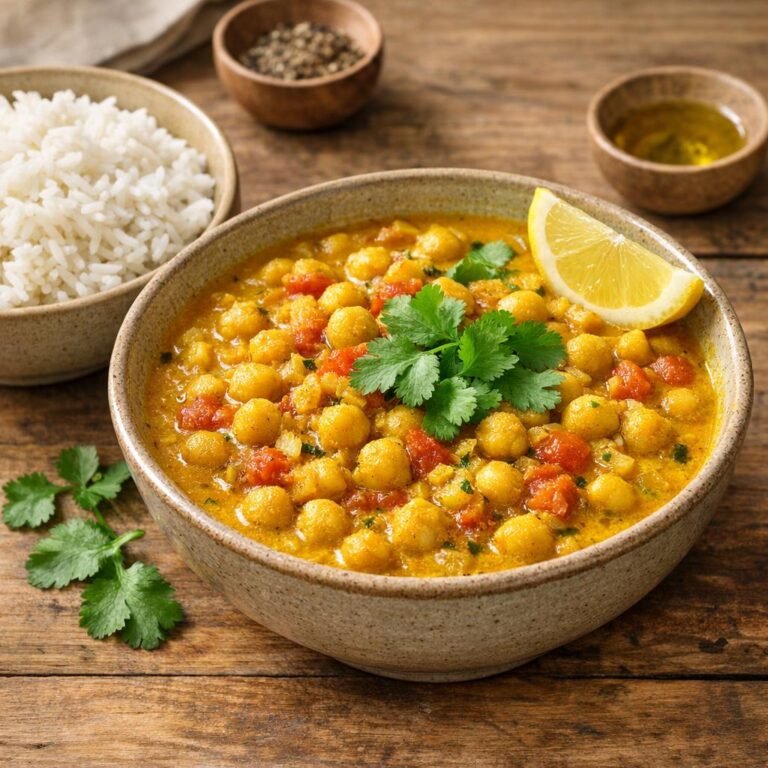 Mijoté de pois chiches au Curcuma en poudre avec Curcuma en poudre