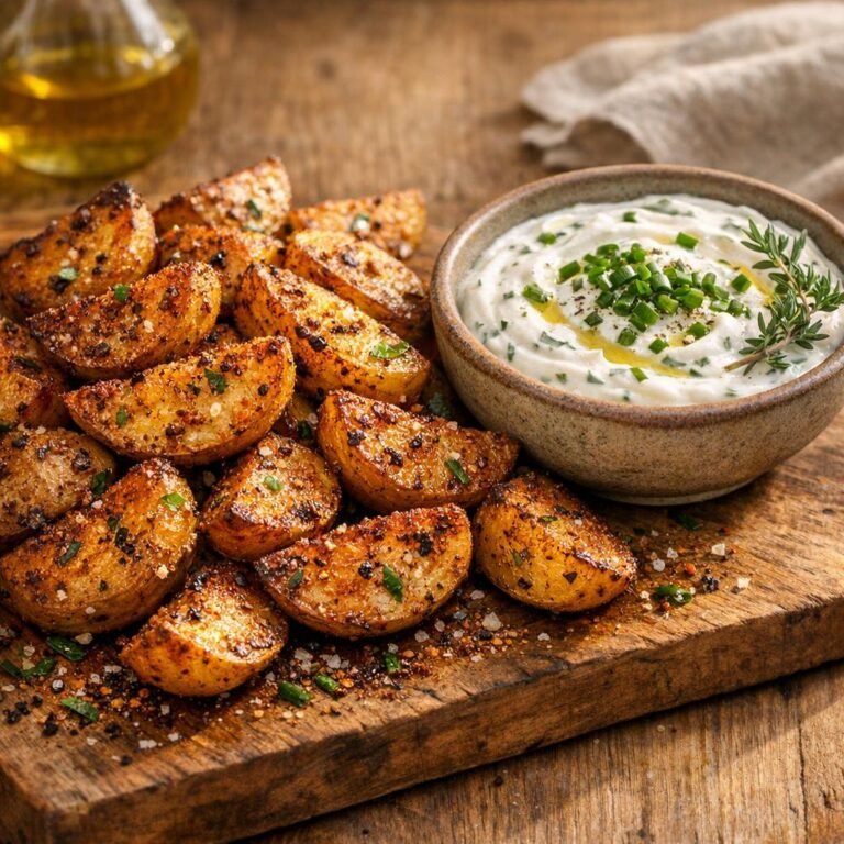 Pommes de terre rôties à la braise et yaourt aux herbes avec Sel de braise X La cendrée