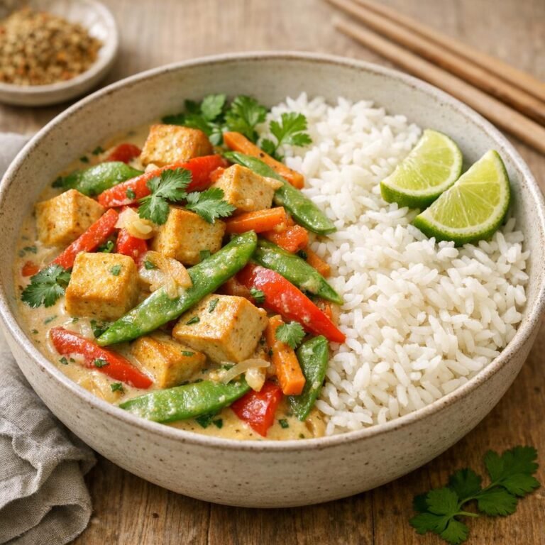 Wok végétarien coco, tofu et Cuisine Thaï avec Cuisine Thaï