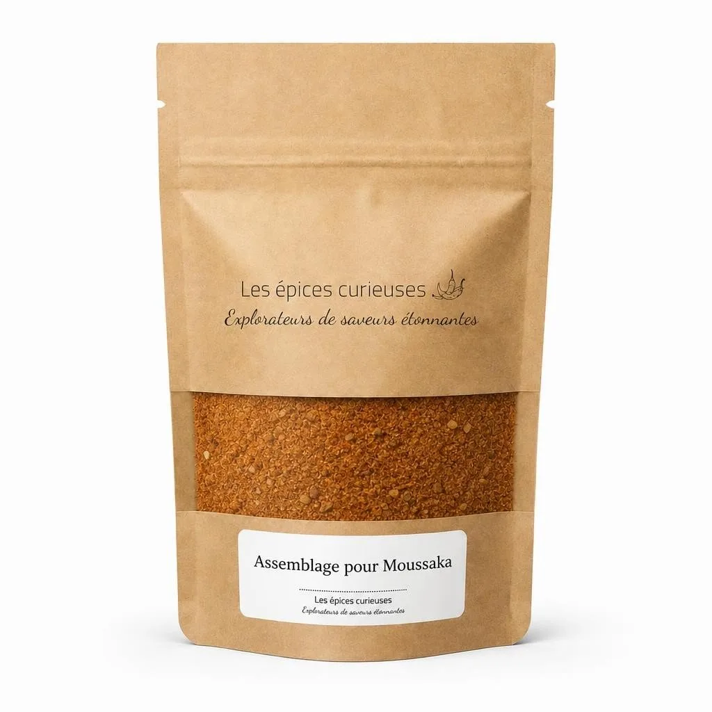 Assemblage pour Moussaka - Packaging - Les Épices Curieuses
