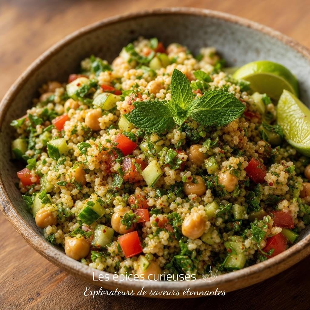 Assemblage Taboulé et salades - Les Épices Curieuses