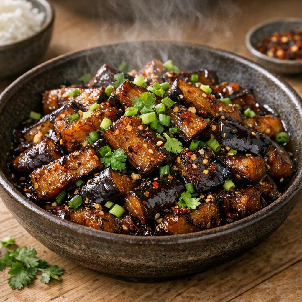 aubergines au piment