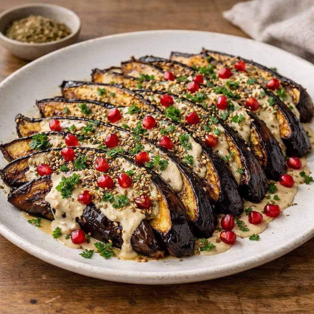Aubergines au zaatar