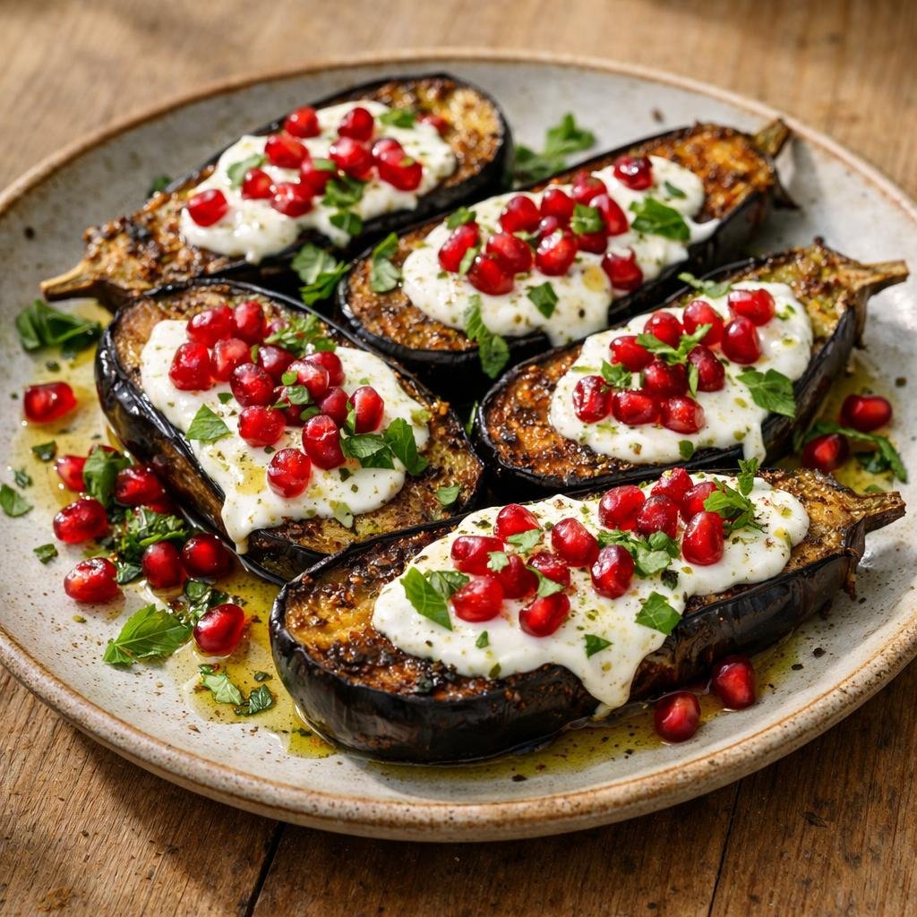 Aubergines rôties