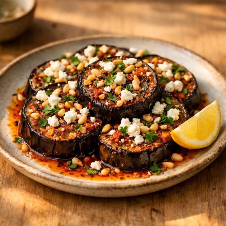 Aubergines rôties paprika