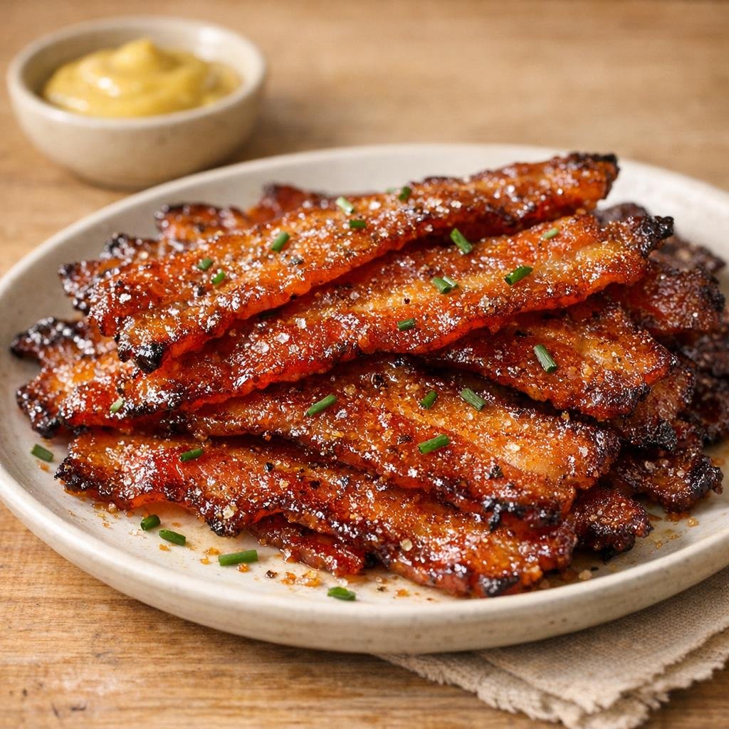 bacon glacé au Demerara