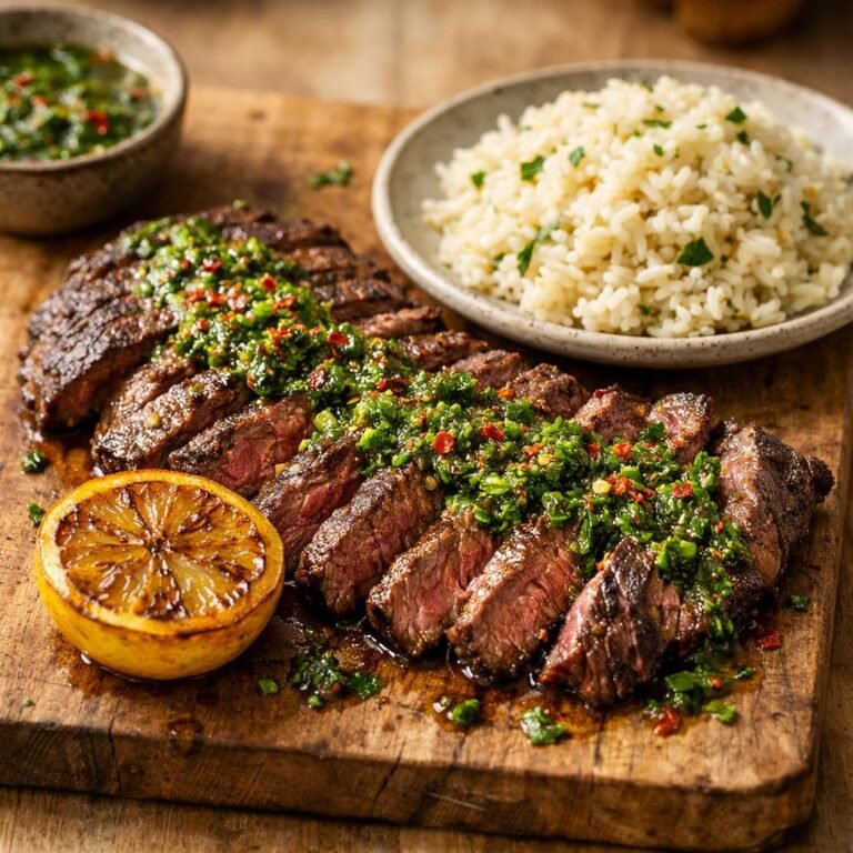 Bavette chimichurri piment