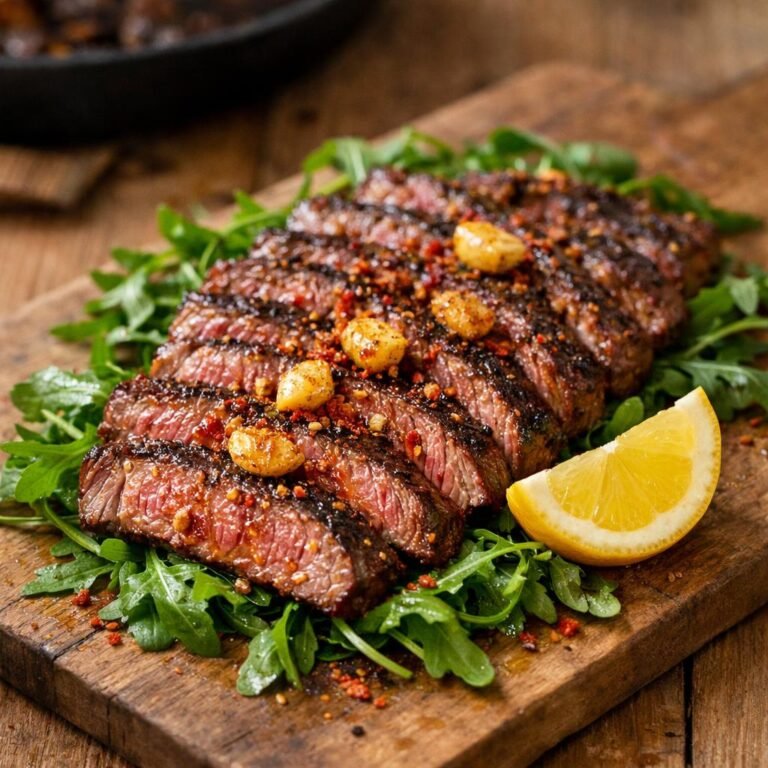 Bavette marinée au paprika