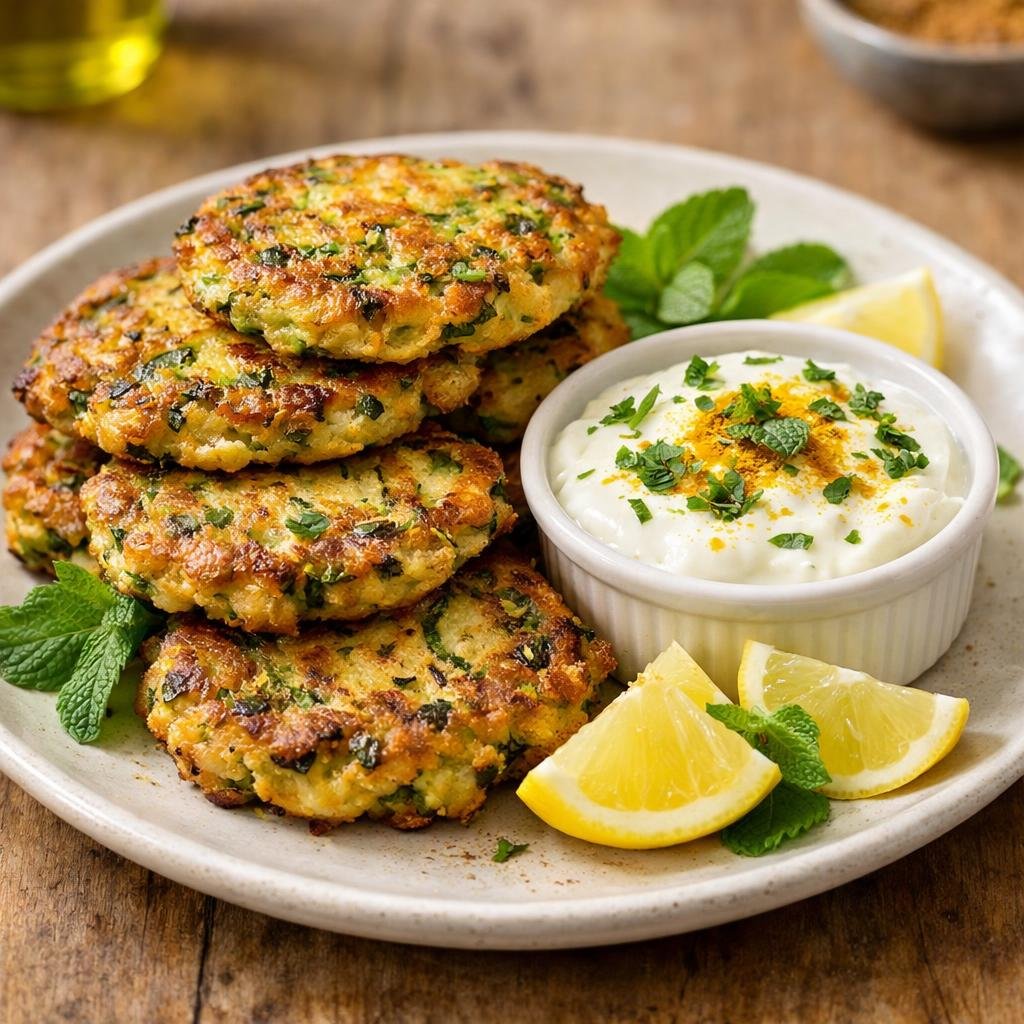 Beignets de courgette menthe