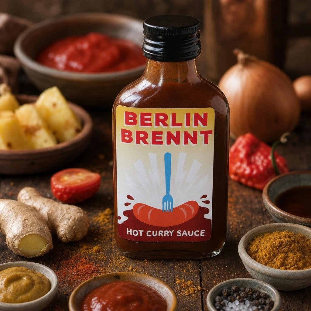 Berliner Brennt - Sauce Curry Piquante 100ml - Les Épices Curieuses