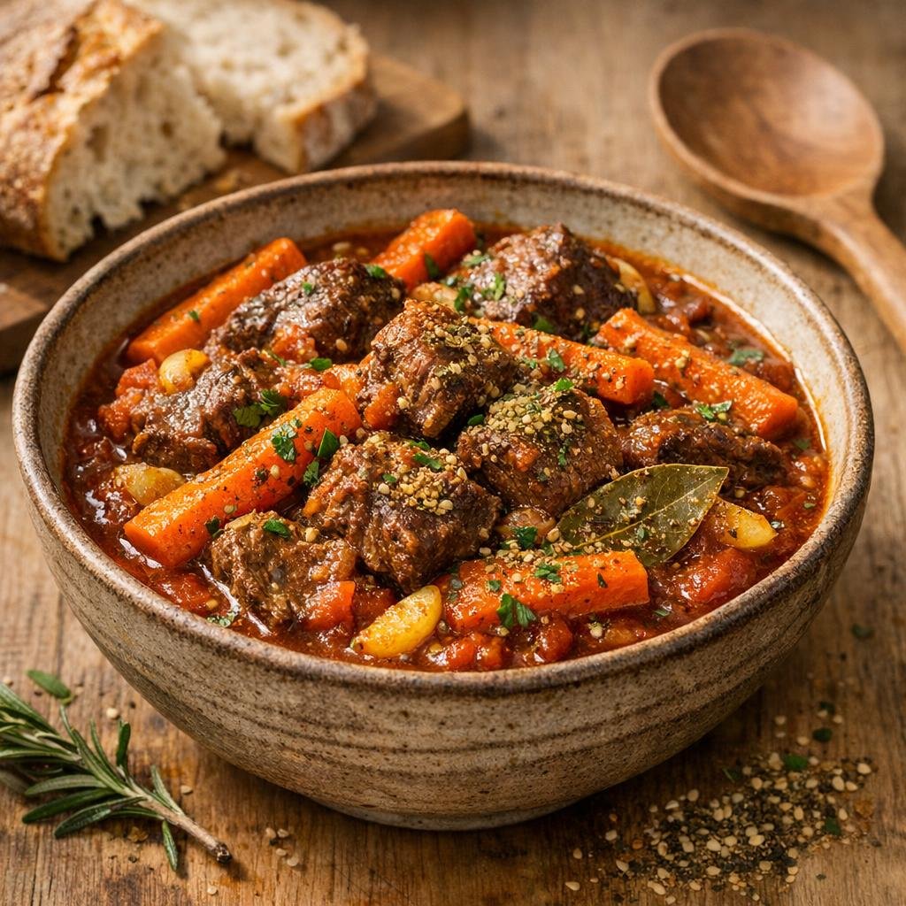 Bœuf mijoté au zaatar