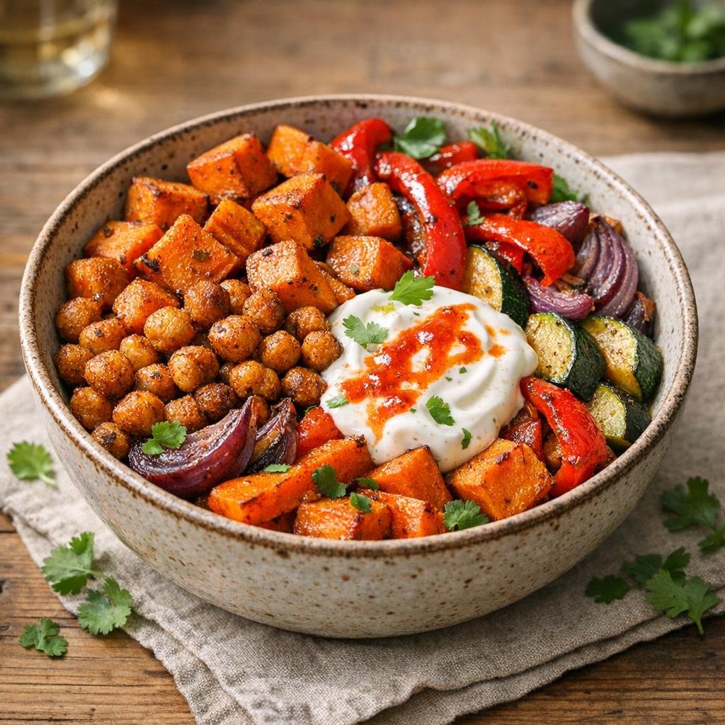 bol de légumes rôtis