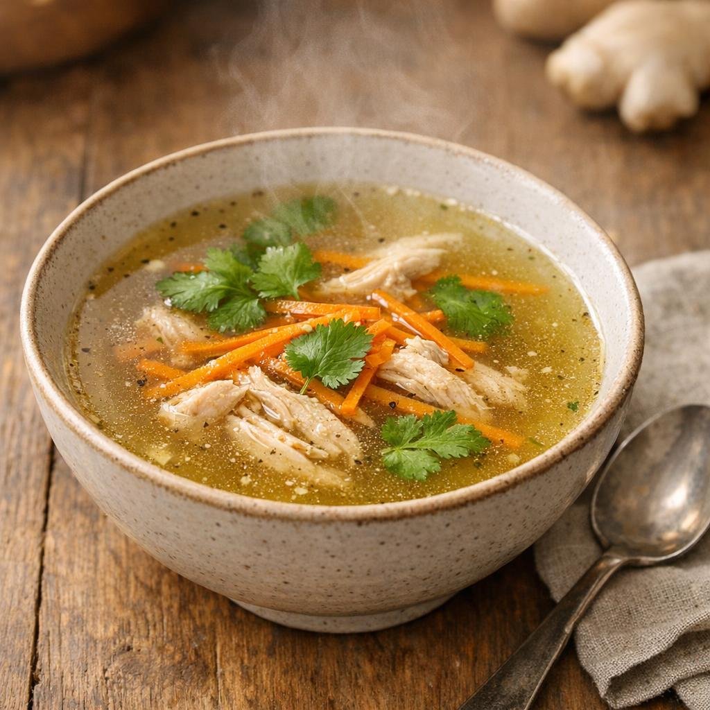 Bouillon de volaille parfumé