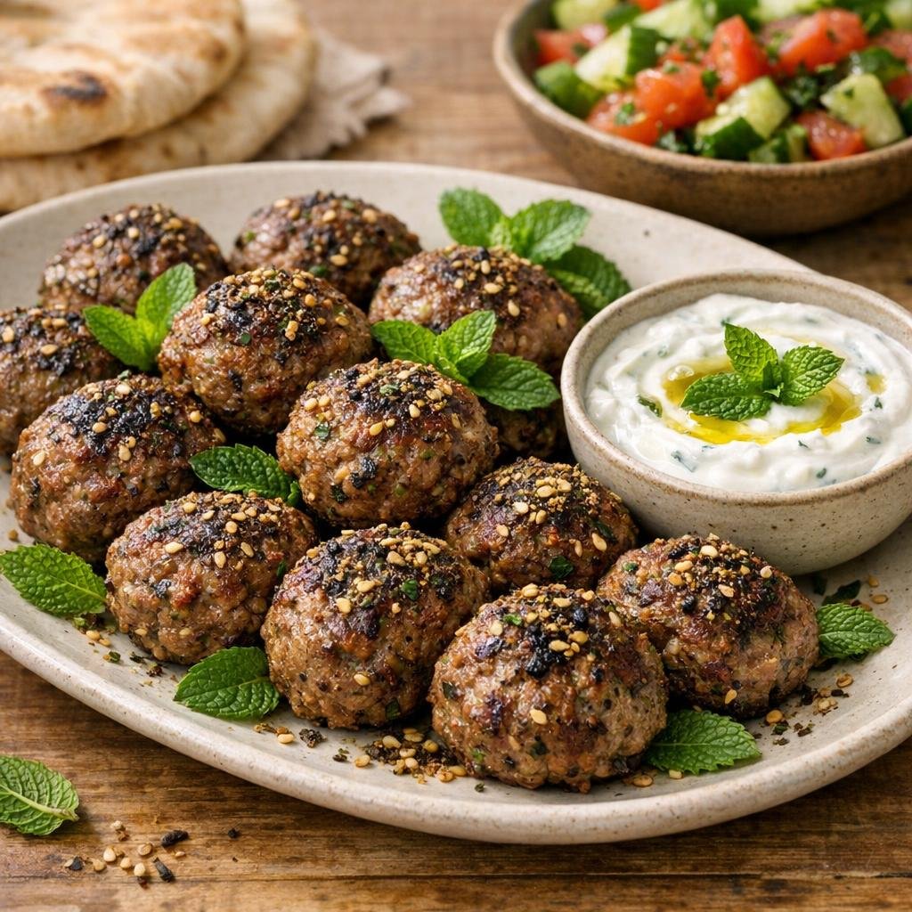 Boulettes d'agneau au Zaatar