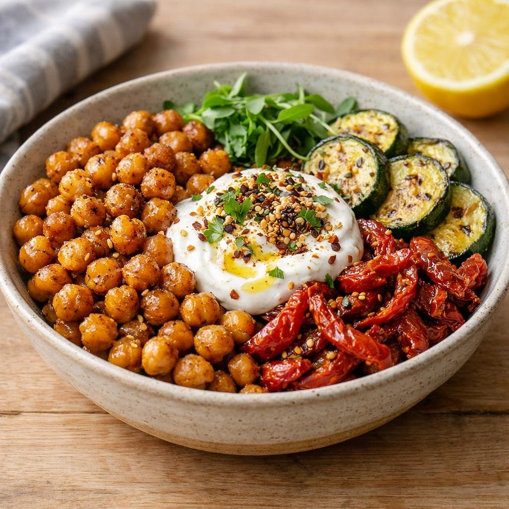 Bowl pois chiches zaatar