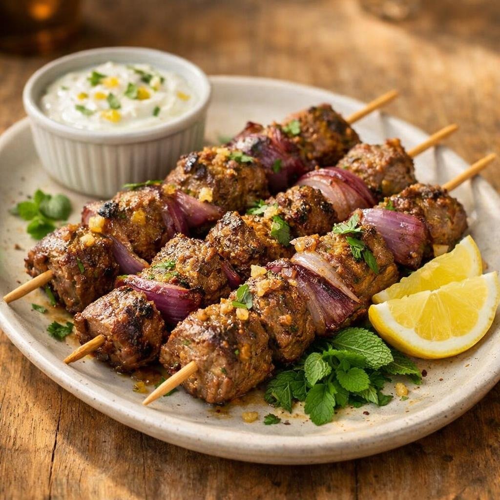 brochettes d'agneau au yaourt
