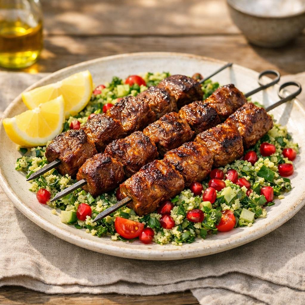 Brochettes d'agneau cajun