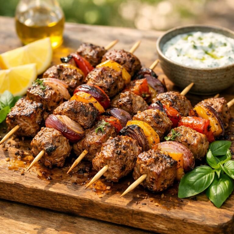 Brochettes d'agneau citronnées