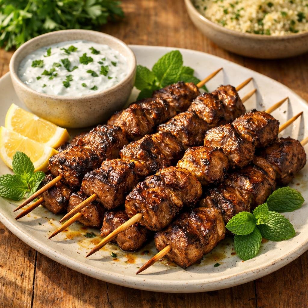 Brochettes d'agneau Mamie
