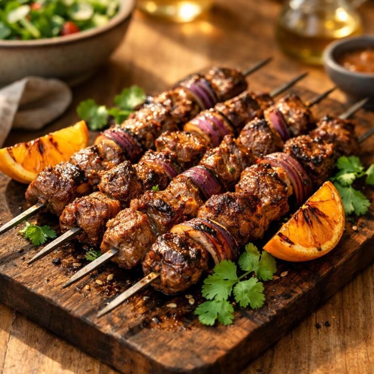 brochettes d'agneau tonka