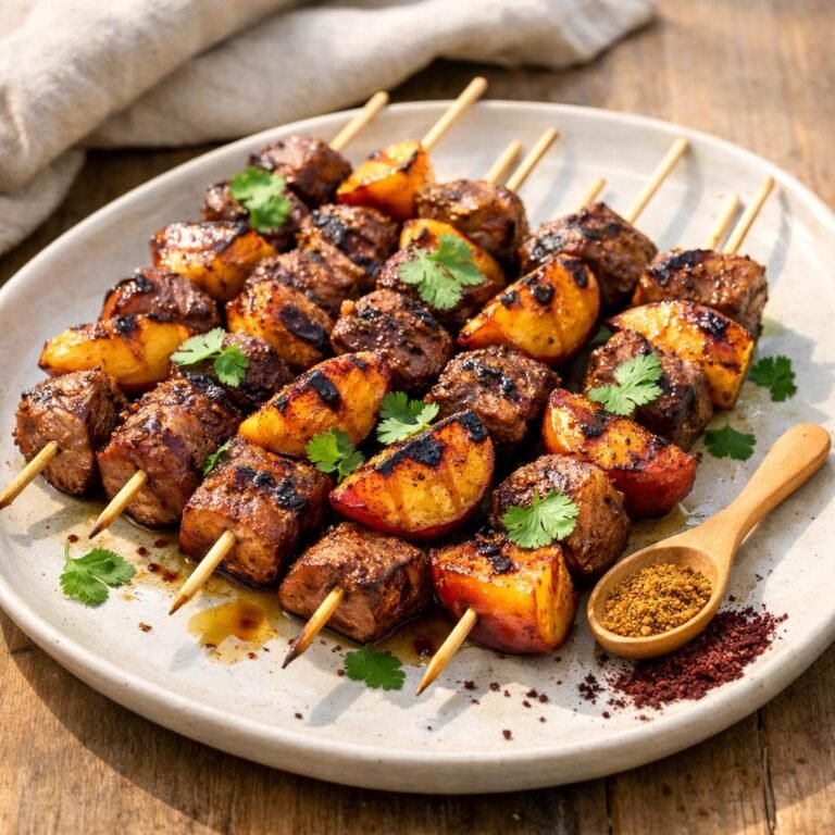 brochettes de canard