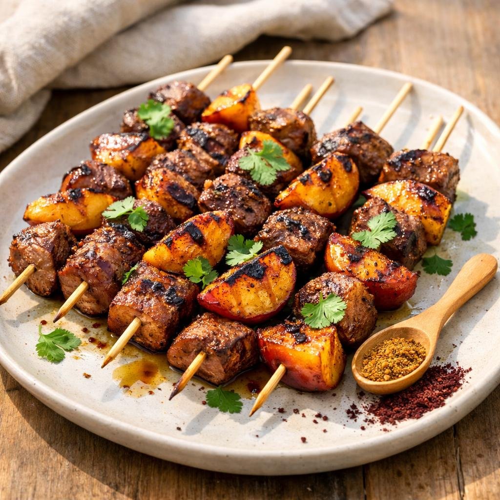 brochettes de canard