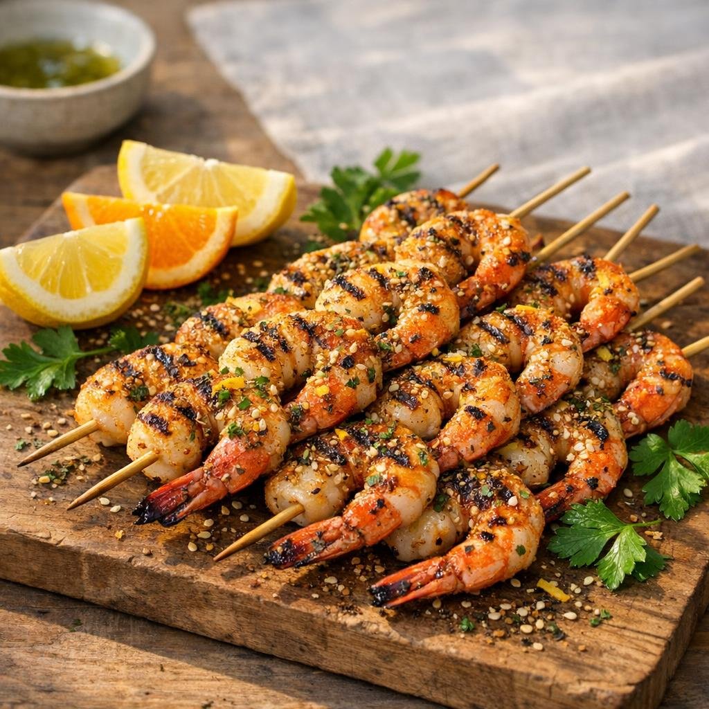 gambas au zaatar