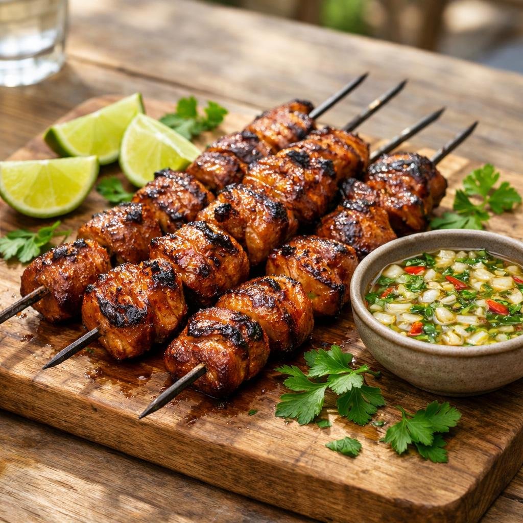 Brochettes de porc