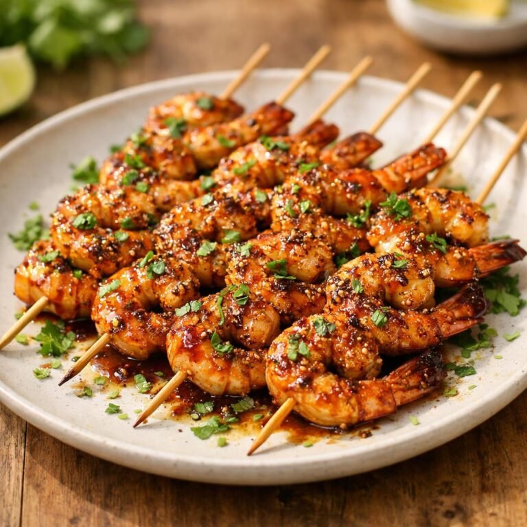 gambas marinées spéculoos