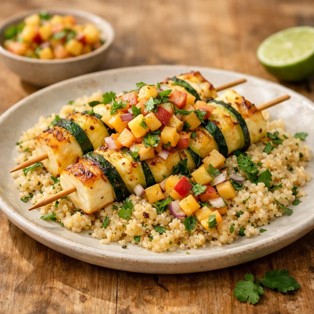 Brochettes halloumi Bora-Bora